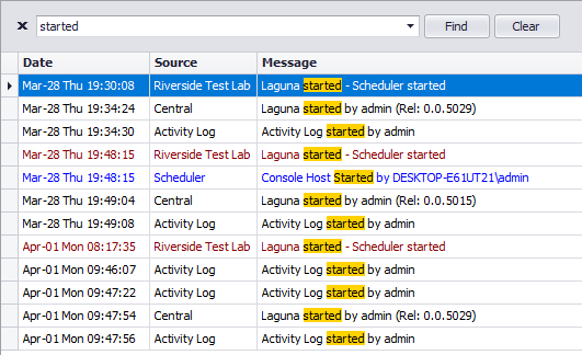 ActivityLogFind